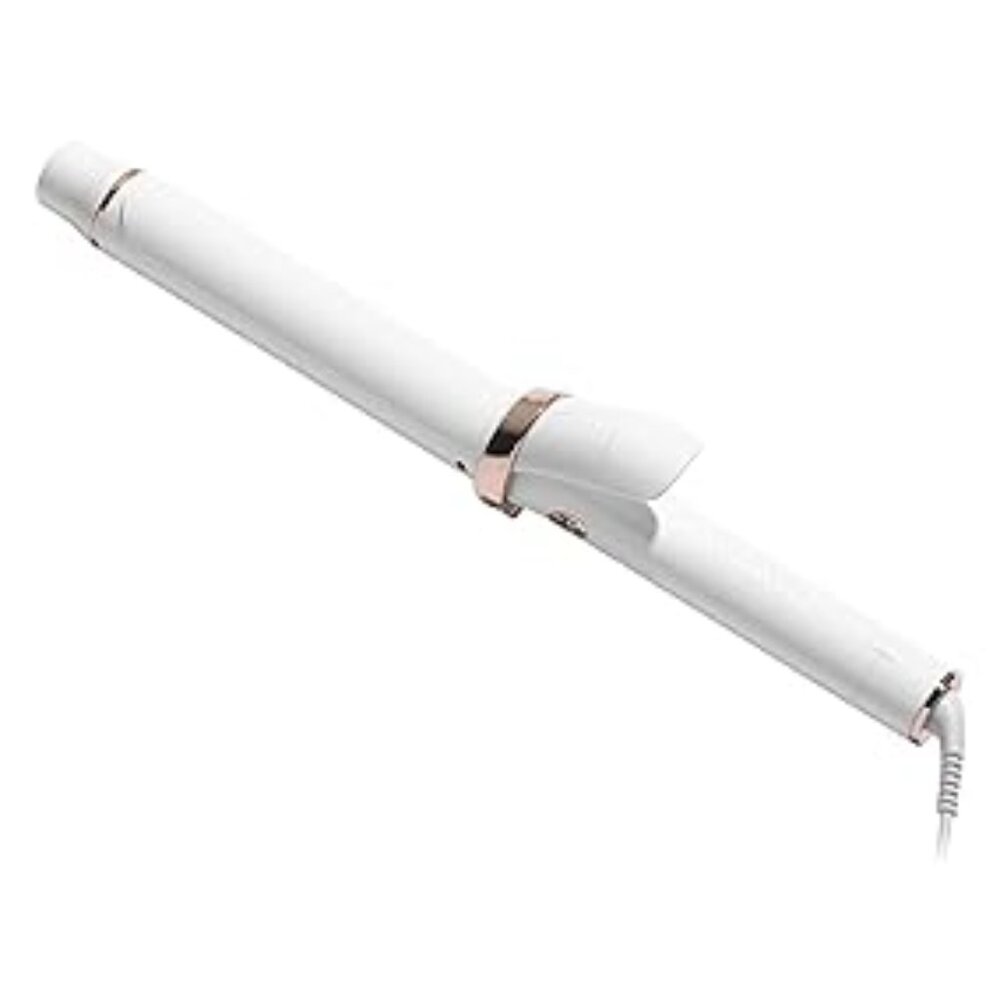 T3 SinglePass Curl X 1.25" Extra-Long Barrel Curling Iron White/Rose Gold